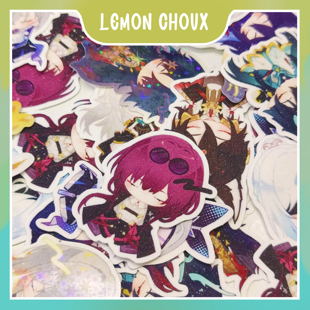 Sticker gacha Honkai Star Rail búp bê cầu nắng lấp lánh 34 nhân vật