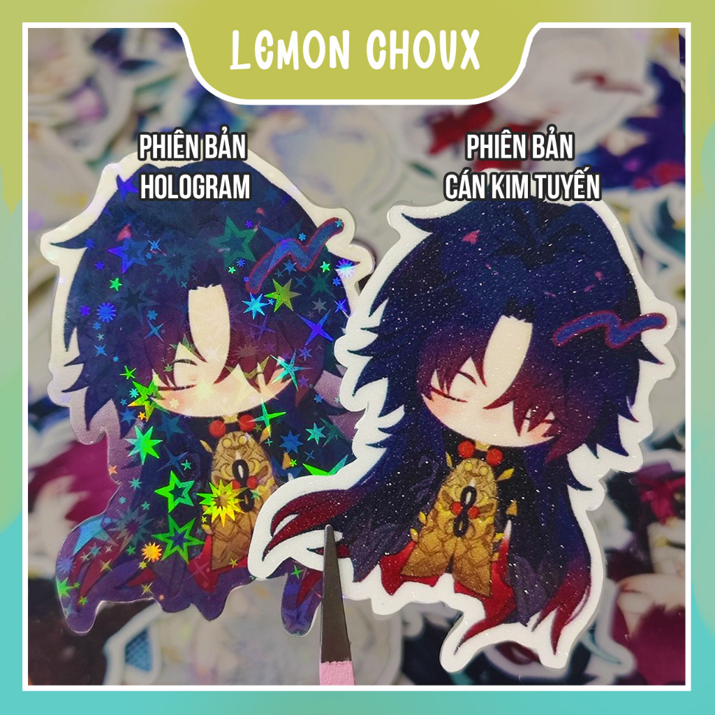 Sticker gacha Honkai Star Rail búp bê cầu nắng lấp lánh 34 nhân vật