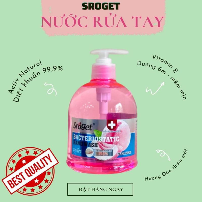 Nước rửa tay Sroget Thái Lan 530ml