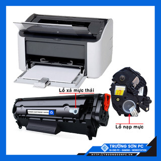 Hộp Mực Cartridge Máy In CANON 12A 303 2900 3000 (Có Lỗ Nạp Mực/ Không Cần Đến Bộ Dụng Cụ Đổ Mực)