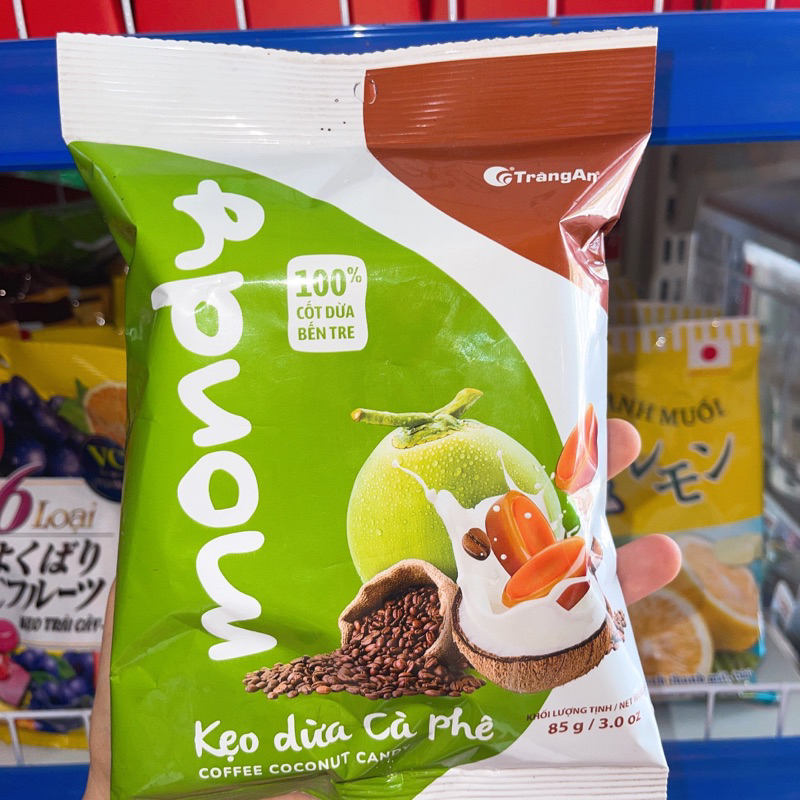 Kẹo Dừa Cà Phê Mondy BonBon Tràng An 85g