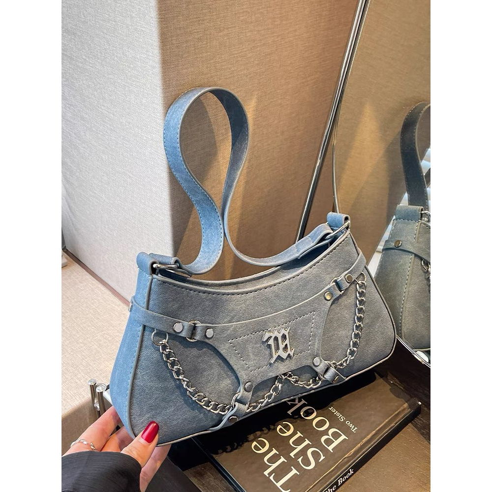 Túi đeo chéo túi đeo vai phối xích chanh xả KHOÁ M VINTAGE NHỎ XINH