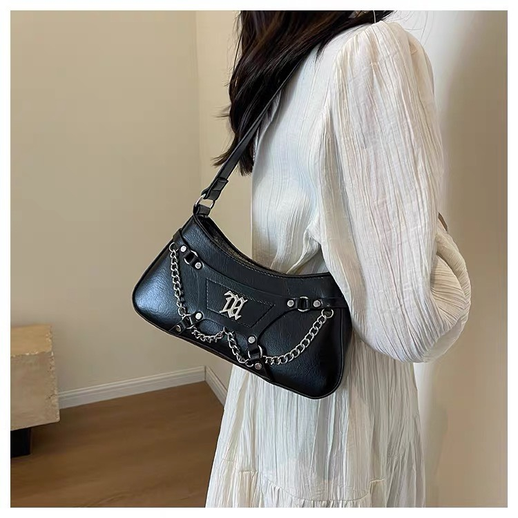 Túi đeo chéo túi đeo vai phối xích chanh xả KHOÁ M VINTAGE NHỎ XINH