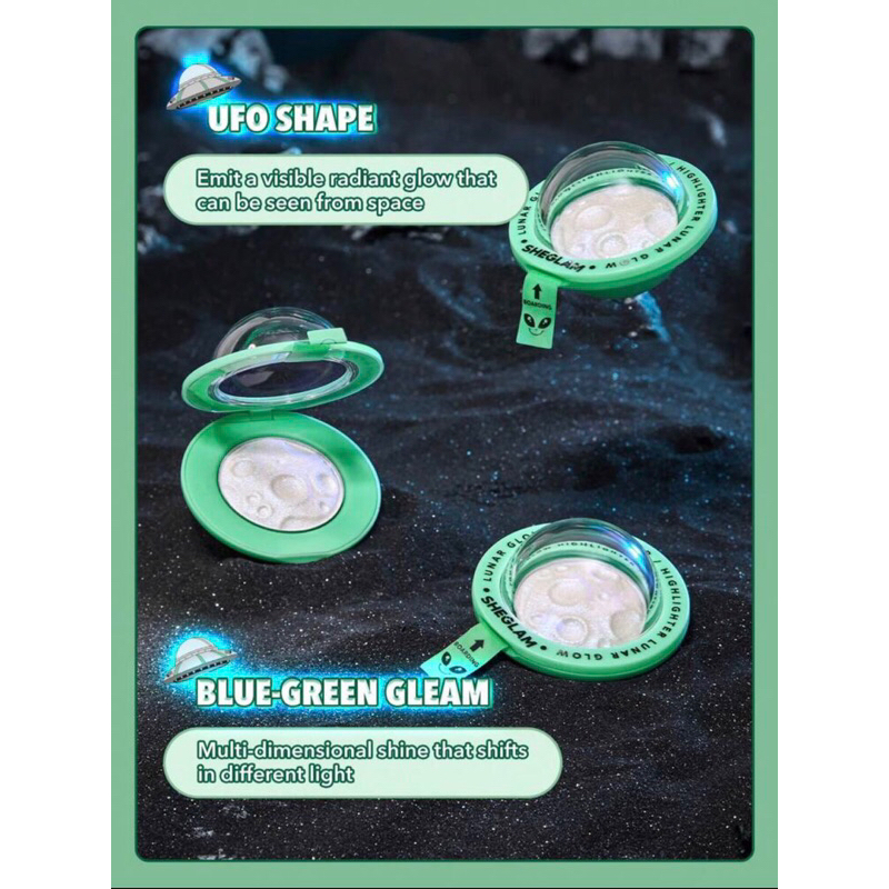 Phấn bắt sáng dạng nén SHEGLAM Lunar Glow Highlighter.