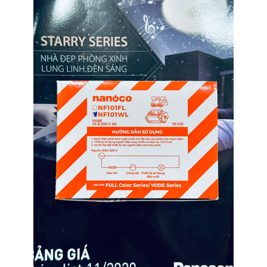 Cầu chì Panasonic - Cầu Chì NANOCO  Wide  - Mã: NF101WL