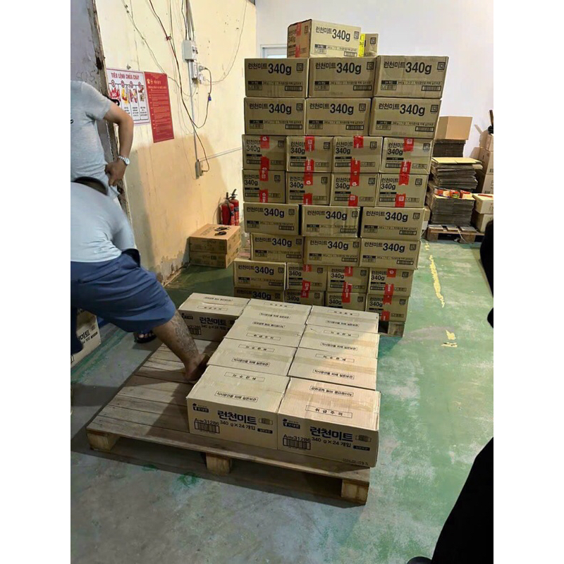 3 hộp Spam Hàn Quốc 340gr DATE 2026