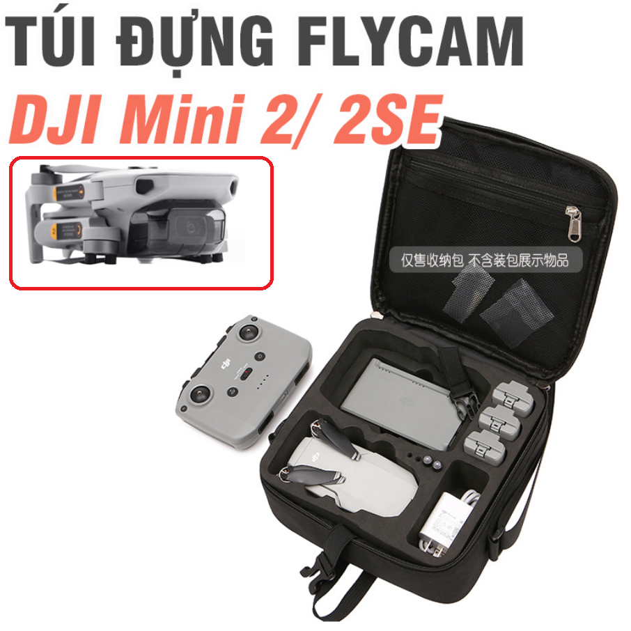 Túi đựng flycam DJI mini 2 /2SE có xốp cứng Bkano túi chống va đập bảo vệ máy và phụ kiện - phụ kiện flycam