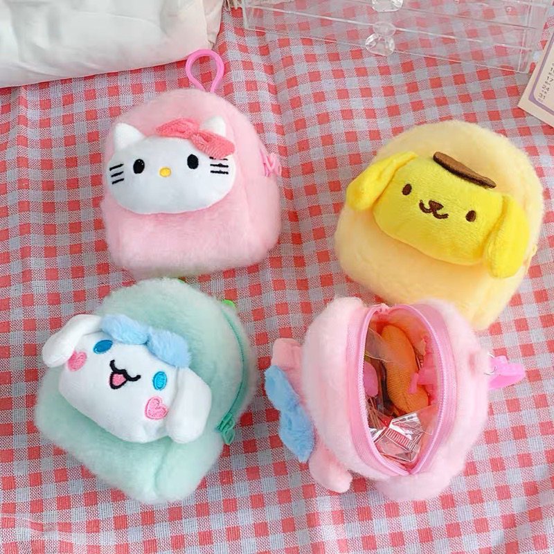 Túi đựng tiền mini có móc khoá Sanrio