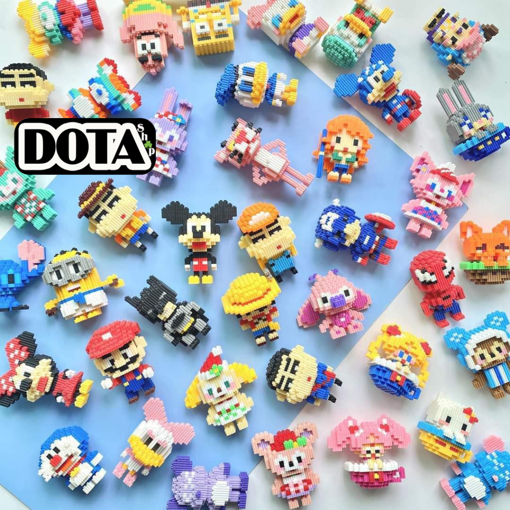 COMBO 10 Bộ Lego Mini 3D 12 Cm MẪU ĐẸP Mix Không Trùng Mẫu Cho Bé  | Dota Shop - Mô Hình Lắp Ráp