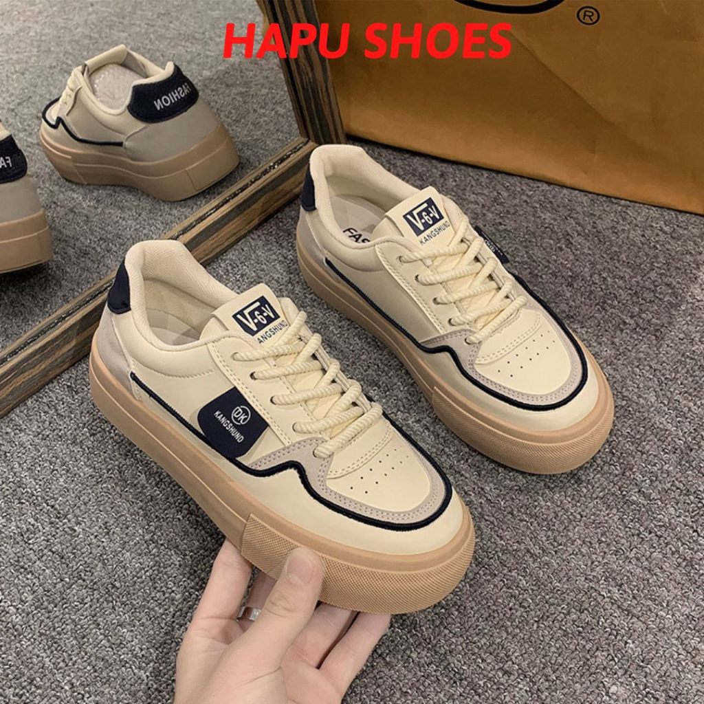 Giày thể thao nữ DK Fashion phối viền đế cao 3cm mẫu mới nhất