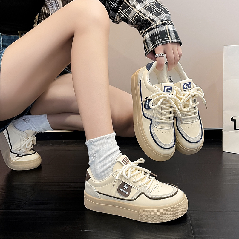 Giày thể thao nữ DK Fashion phối viền đế cao 3cm mẫu mới nhất