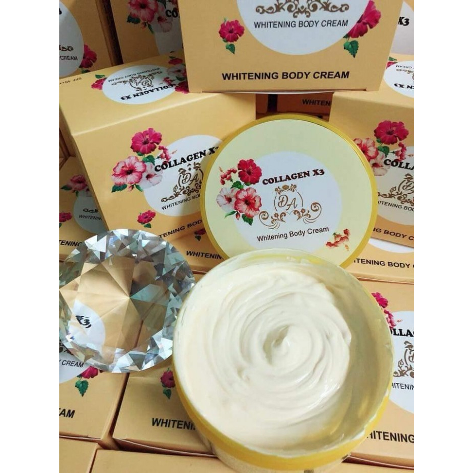Combo Kem Dưỡng Trắng Body Colagen X3 300g + Kích Trắng X6