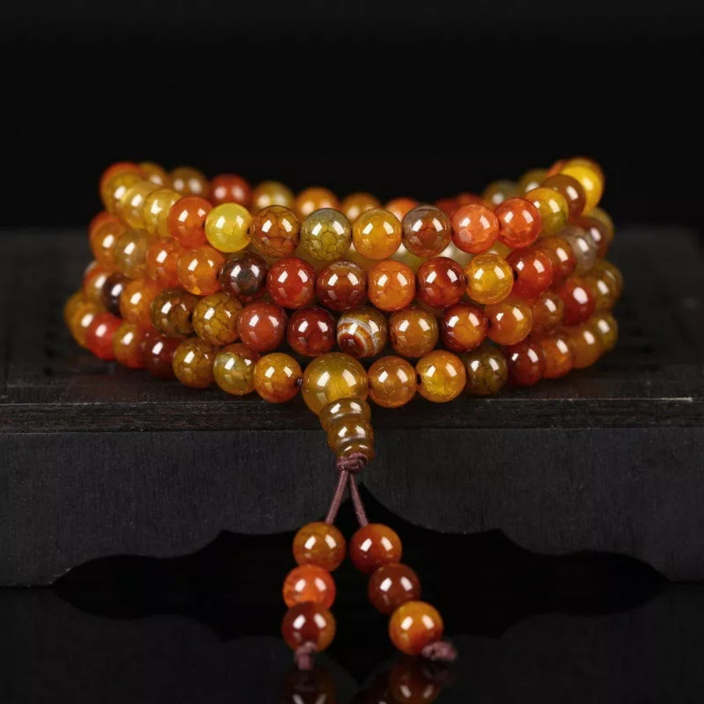 *Kho Sỉ*Vòng Tay 108 hạt Đá Vảy Rồng_Vòng Tay Phong Thủy ,Cầu Bình An May Mắn