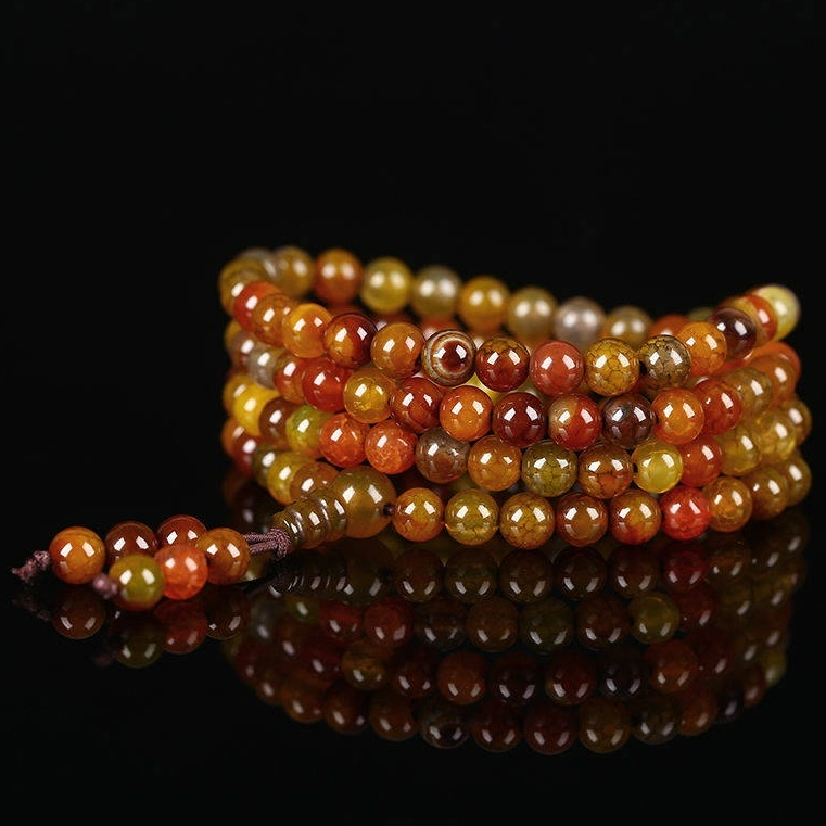 *Kho Sỉ*Vòng Tay 108 hạt Đá Vảy Rồng_Vòng Tay Phong Thủy ,Cầu Bình An May Mắn