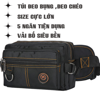 Túi đeo bụng Bán Hàng Đựng Tiền Size Lớn,Túi bao tử đeo hông,Túi đeo chéo nam nữ thể thao Vải Oxford Chống nước cao cấp