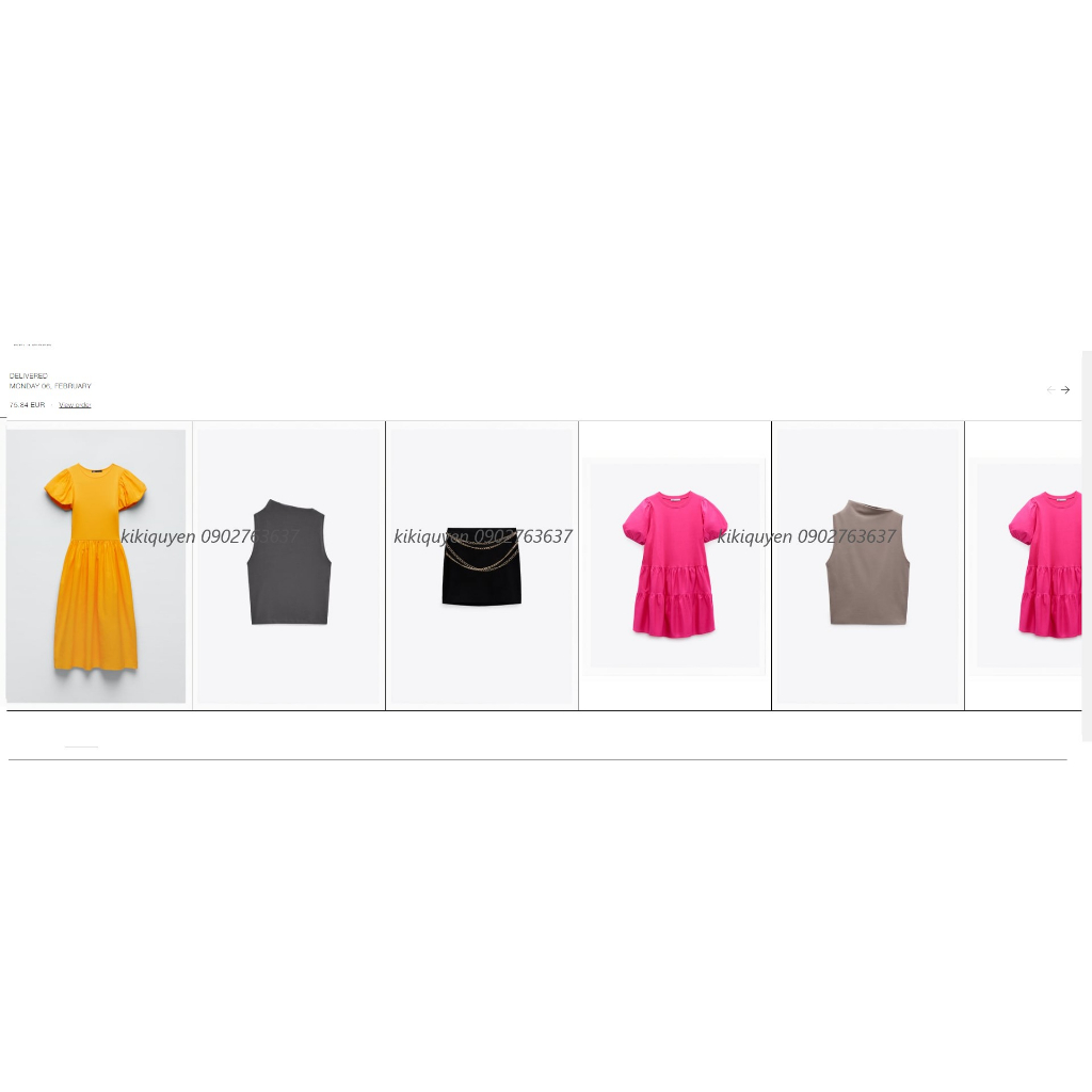 Đầm Tay Bồng ZARA SALE
