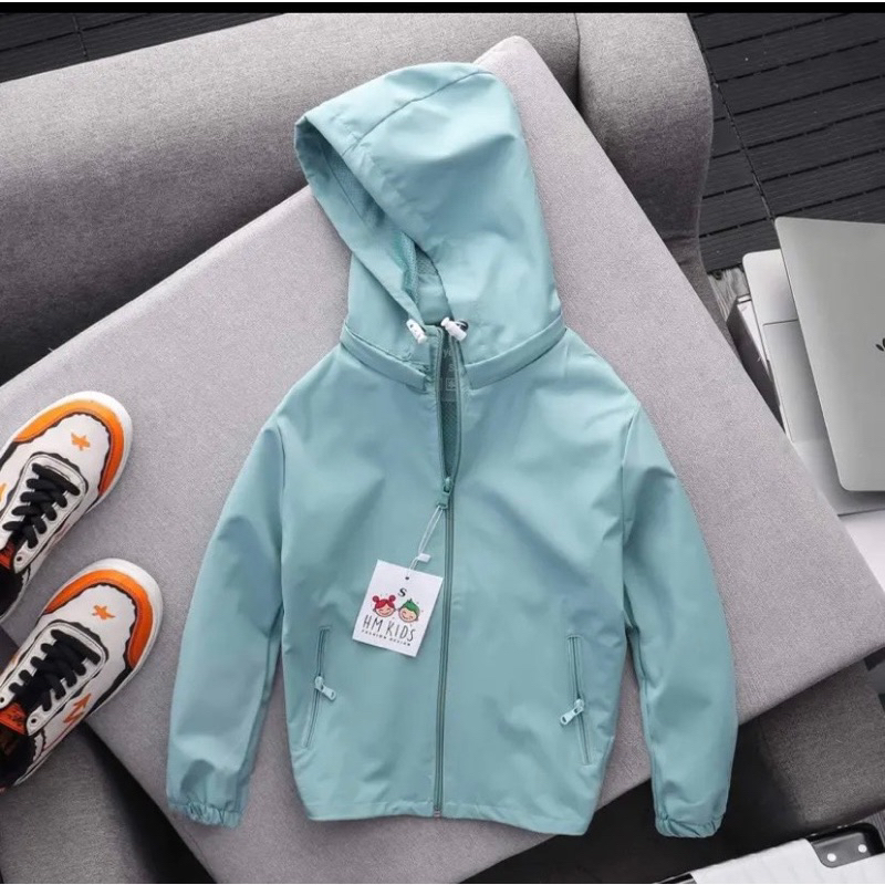 Áo khoác gió 2 lớp cho bé trai và bé gái chống nước cản gió cao cấp