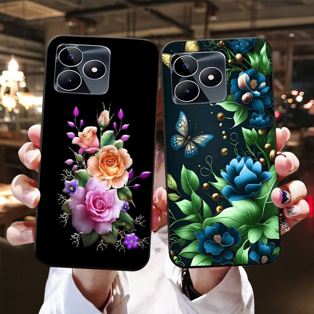 Ốp lưng realme c53 in hình hoa siêu đẹp
