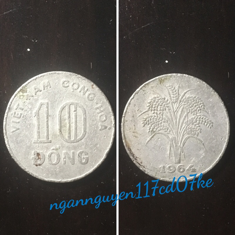 Xu sưu tầm 10 đồng 1964 Niken