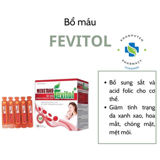 Bổ máu -Sắt Medstand Fevitol - Sắt ống cho bà bầu , người bị thiếu sắt