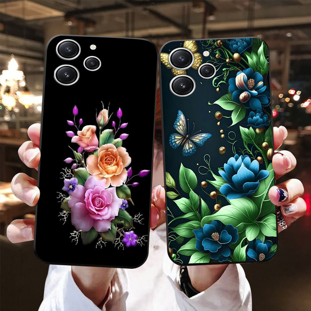Ốp lưng xiaomi redmi 12 in hình hoa siêu đẹp