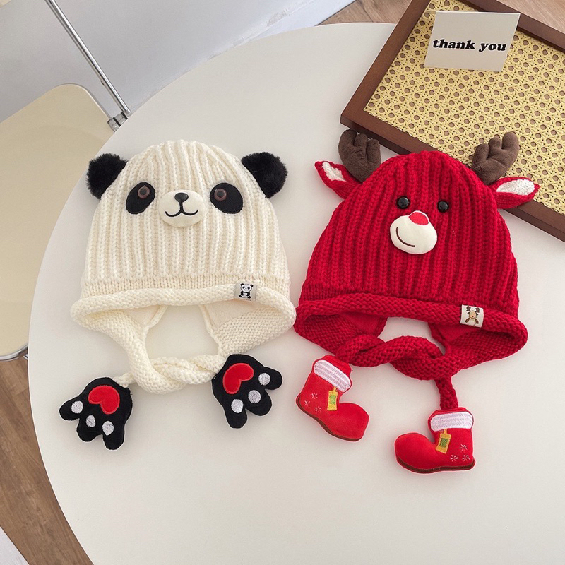 Mũ len nhiều hình đáng yêu cho bé 5 - 12 tuổi phong cách Hàn Quốc siêu hot hit 🌸free ship🌸