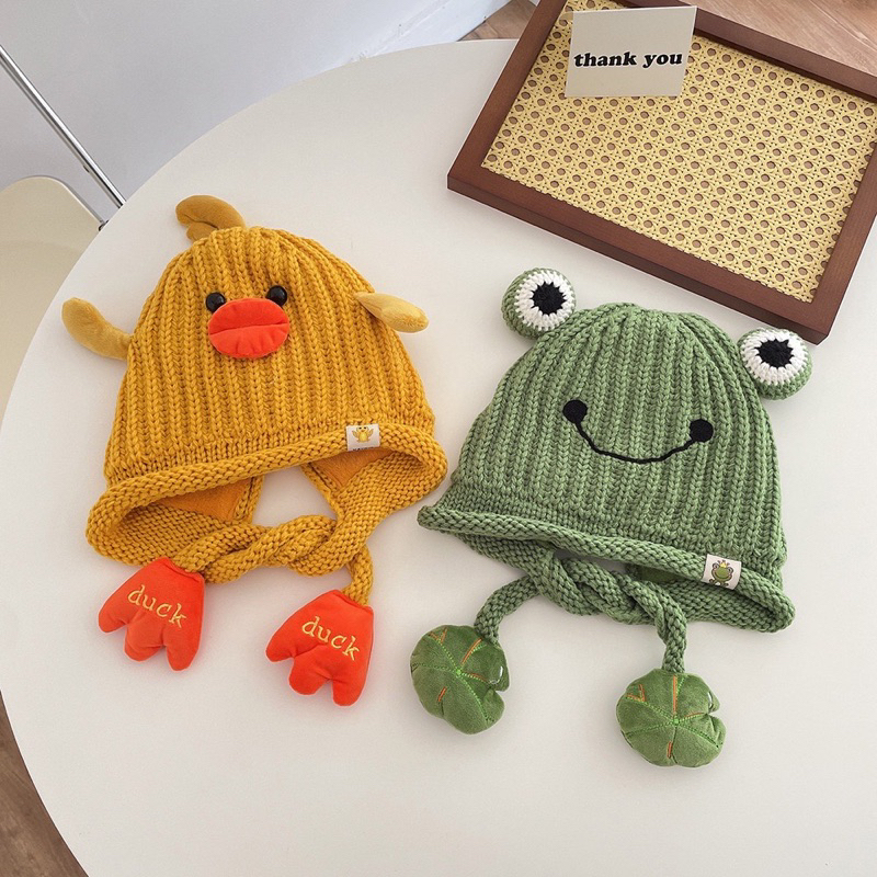 Mũ len nhiều hình đáng yêu cho bé 5 - 12 tuổi phong cách Hàn Quốc siêu hot hit 🌸free ship🌸