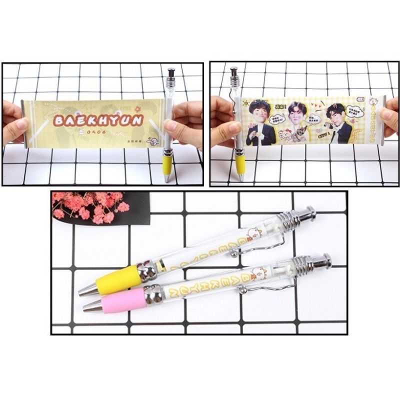 Bút bi kéo kpop e.xo