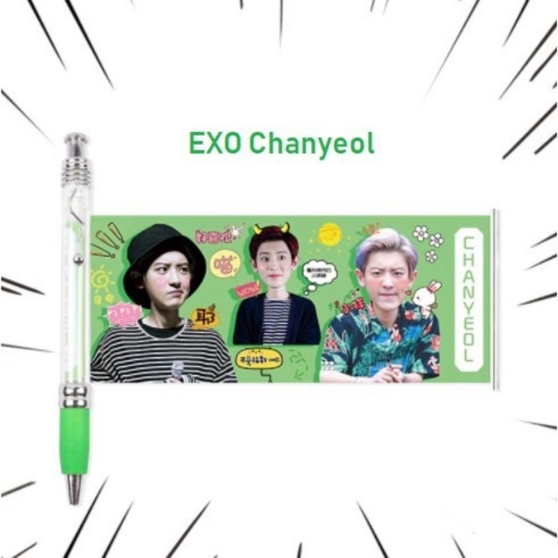 Bút bi kéo kpop e.xo