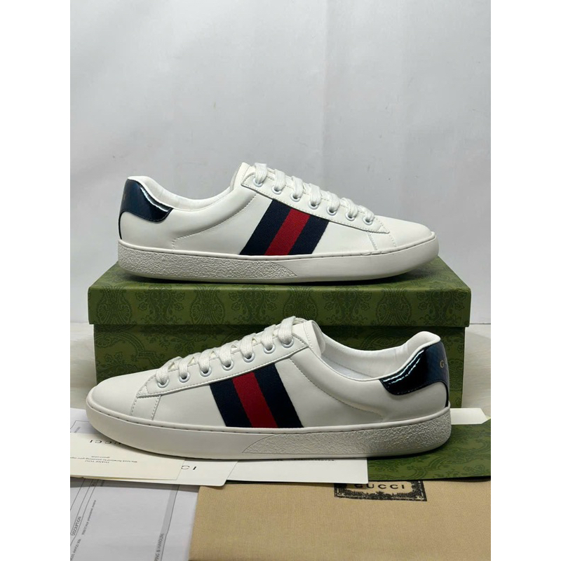 Giày thể thao nam nữ GUCCI ACE Trơn gót 1m