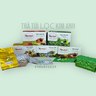 Trà gừng, trà cần tây, trà cam sả, trà lạc tiên, trà quế hiệu kim anh hộp 42g
