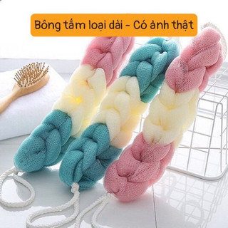 Bông tắm tạo bọt lưới dài siêu mềm min - có ảnh thật