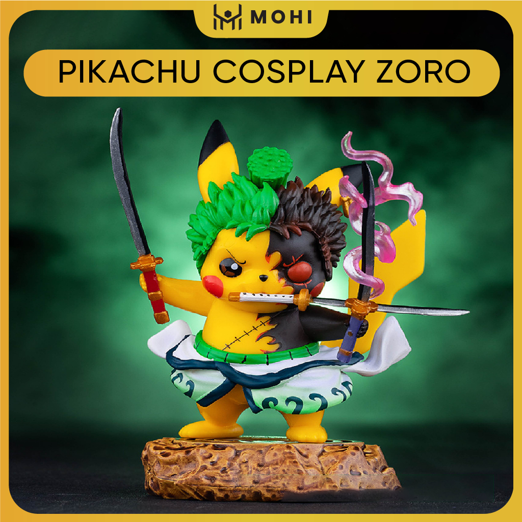 Mô hình Pikachu Cosplay ZORO siêu đẹp
