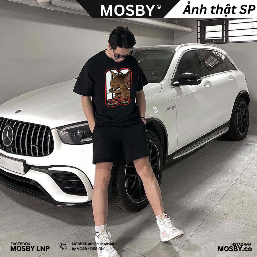 Áo Phông Tay Lỡ Jerry ALLIN - Áo Phông Unisex - Áo Thun nam nữ form rộng oversize cao cấp by MOSBY OFFICIAL