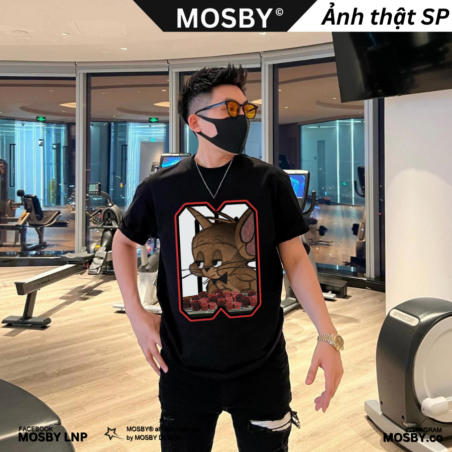 Áo Phông Tay Lỡ Jerry ALLIN - Áo Phông Unisex - Áo Thun nam nữ form rộng oversize cao cấp by MOSBY OFFICIAL