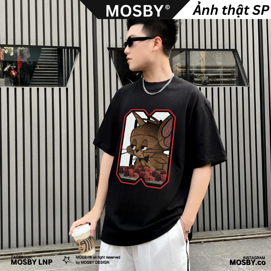 Áo Phông Tay Lỡ Jerry ALLIN - Áo Phông Unisex - Áo Thun nam nữ form rộng oversize cao cấp by MOSBY OFFICIAL