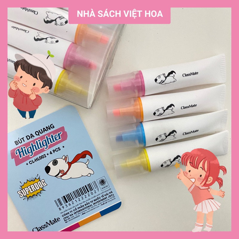 Bút đánh dấu ghi nhớ dạ quang Highlight ClassMate_HL002