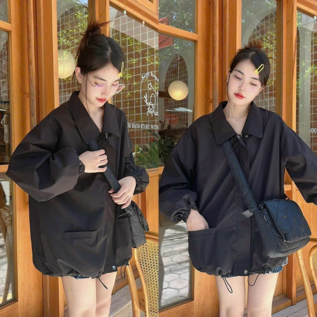 Áo Khoác Dù Túi Hộp Form Unisex Chât Vải Dù Mero 2 Lớp  Cao Câp_Có Túi Trong Tiện_KP