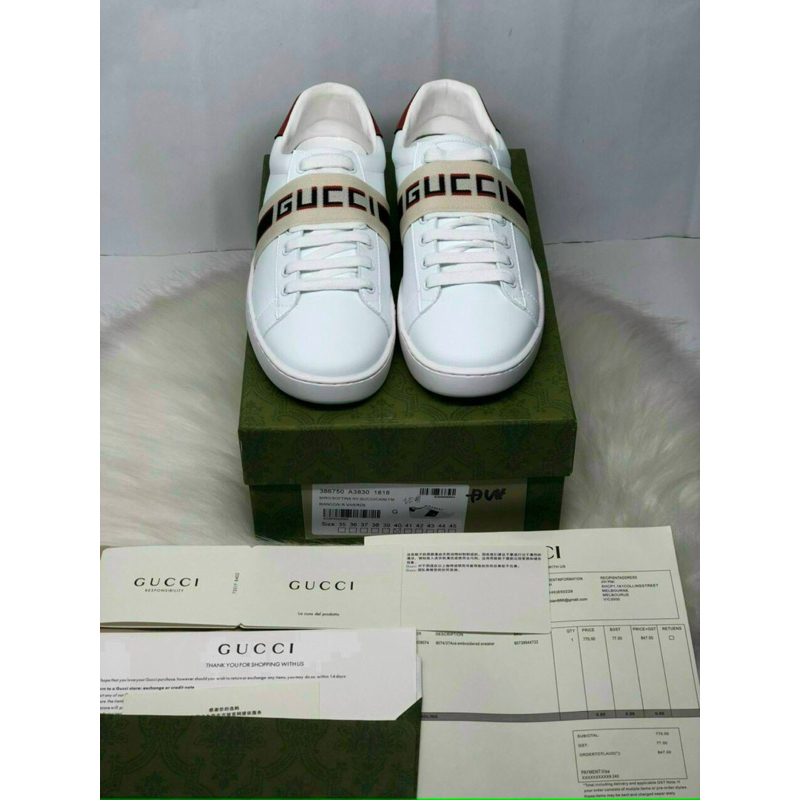 Giày Thể Thao Nam Nữ Gucci Ace Đai Chun | Đoàn Văn Hậu