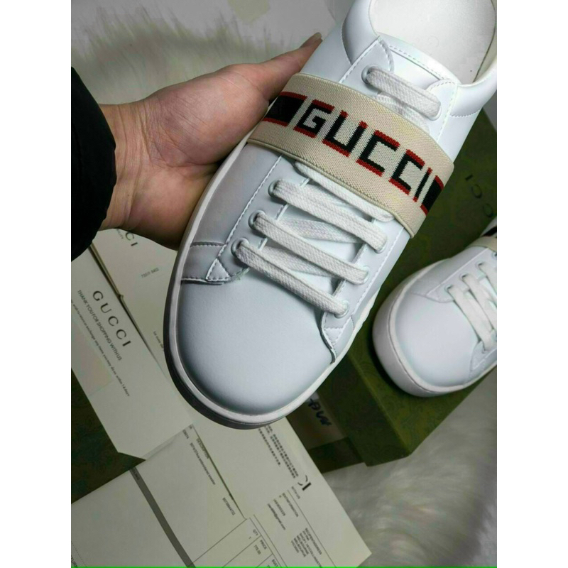 Giày Thể Thao Nam Nữ Gucci Ace Đai Chun | Đoàn Văn Hậu