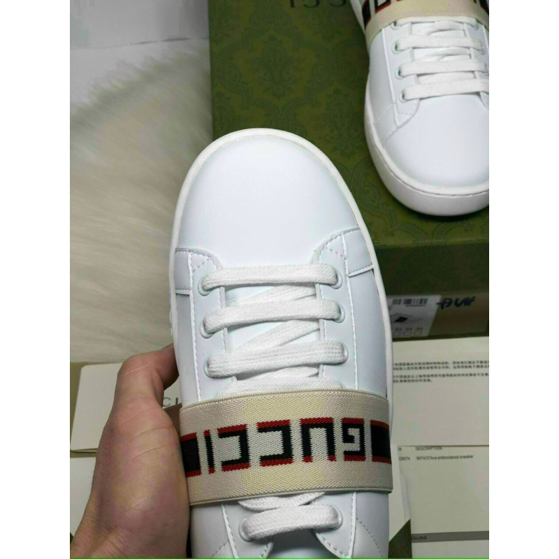 Giày Thể Thao Nam Nữ Gucci Ace Đai Chun | Đoàn Văn Hậu