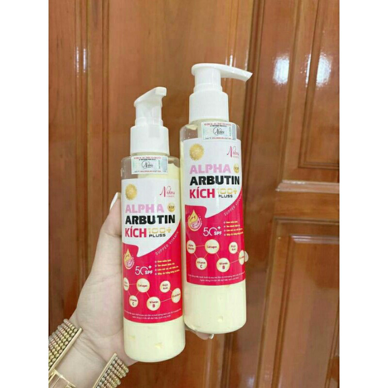 Kích ALPHA ARBUTIN Thanh Nhi Nikos