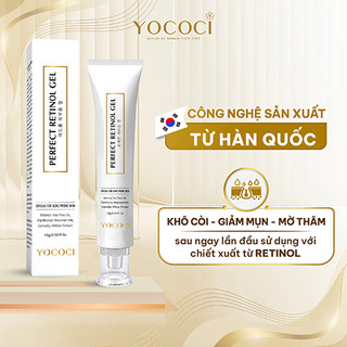 Gel chấm mụn Yococi giảm mụn, xẹp mụn, khô còi, mờ thâm, phục hồi da bị tổn thương Perfect Retinol Gel 15G