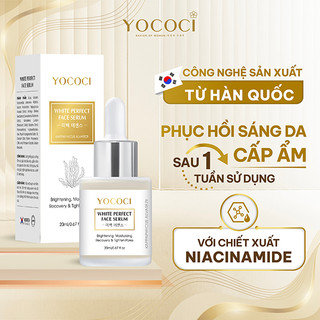 Serum tinh chất dưỡng trắng da mặt Yococi siêu cấp ẩm phục hồi sáng da lành tính giảm thâm White Perfect Face Serum 20ml