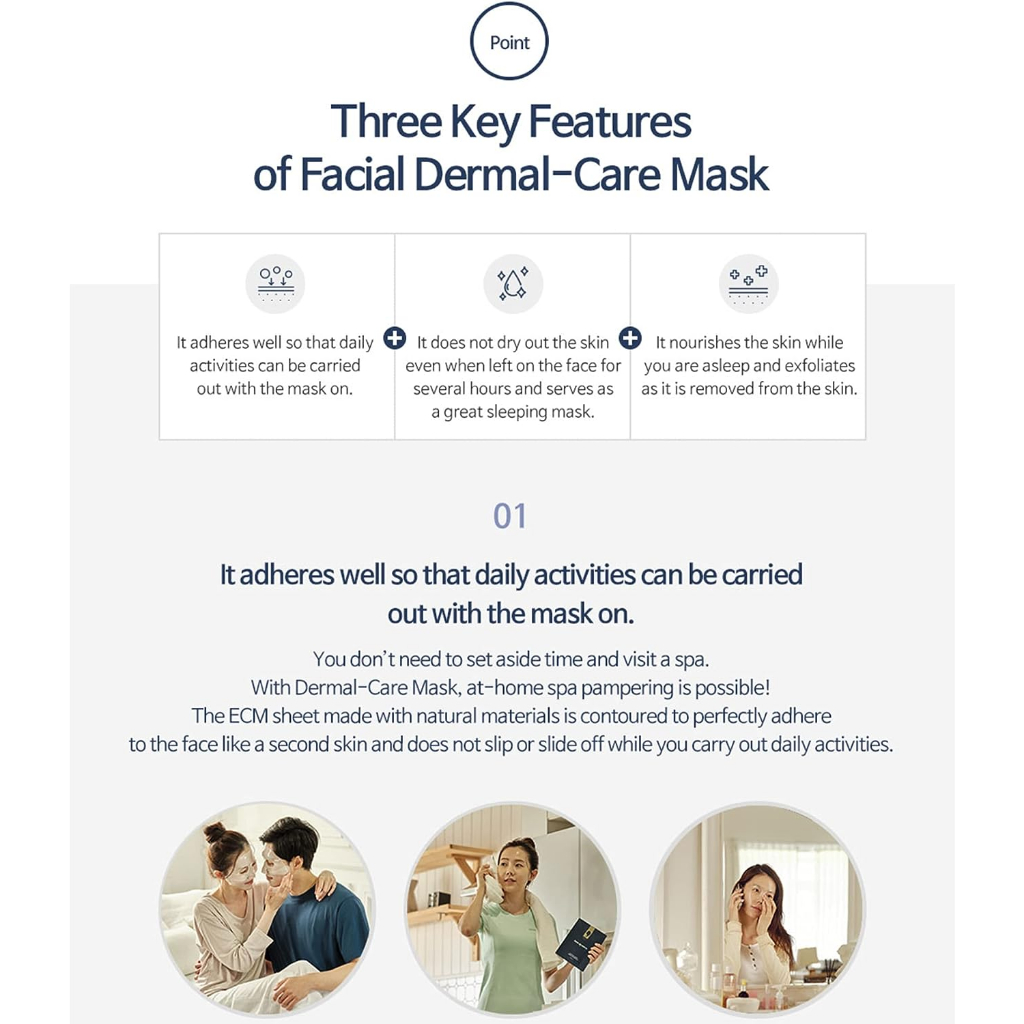 Mặt nạ Matrix - DERM'ALL MATRIX Facial Derma Mask dưỡng trắng, nâng cơ & tăng sinh collagen