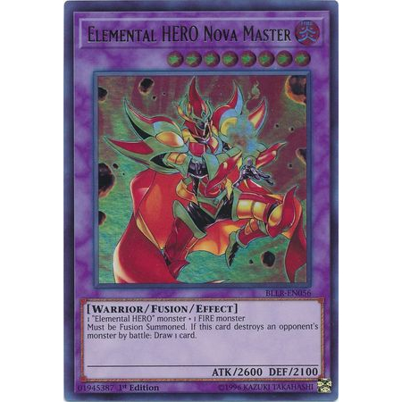Thẻ bài Yugioh - TCG - Elemental HERO Nova Master / BLLR-EN056