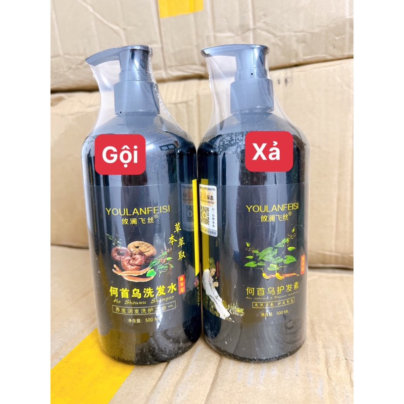 DẦU GỘI HÀ THỦ Ô LINH CHI SIÊU THƠM CHAI 500ML