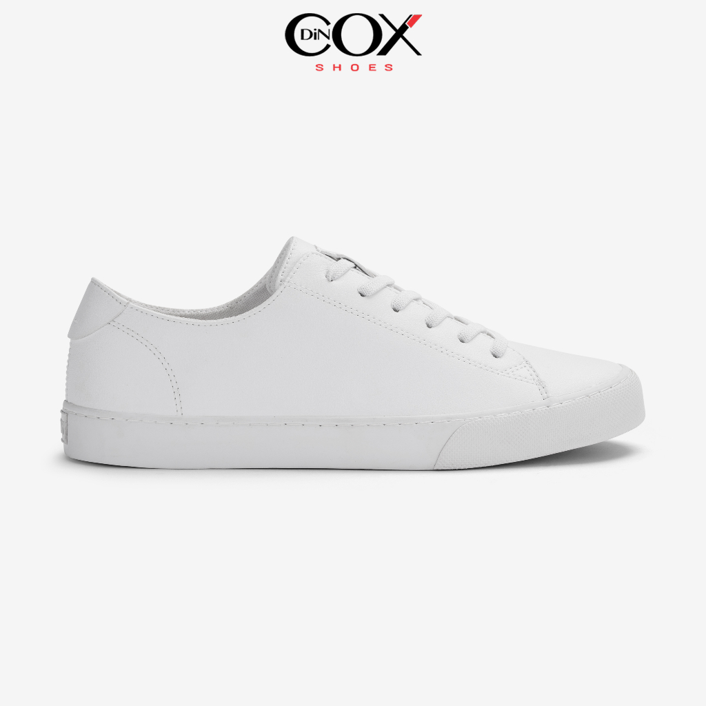 Giày Sneaker Da Unisex DINCOX D34 Sành Điệu White