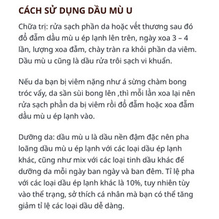 DẦU MÙ U NOOM 10ml