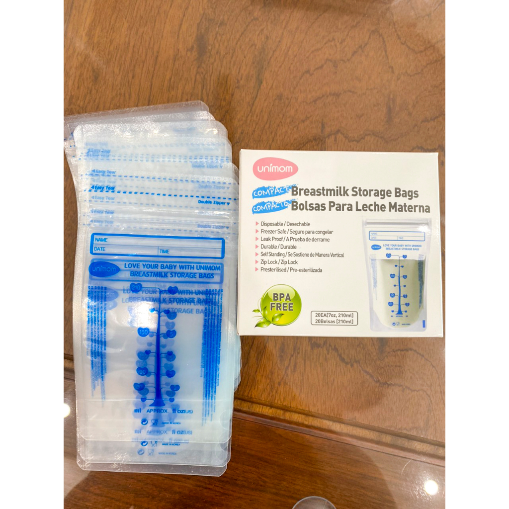 Túi Trữ Sữa Chính Hãng Unimom Compact Không BPA 210ml (60 túi/hộp)